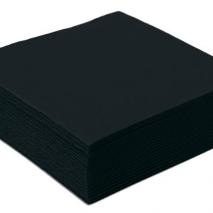 Serviette tendance 38x38 Noir
