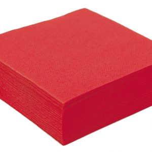 Serviette tendance 38x38 Rouge