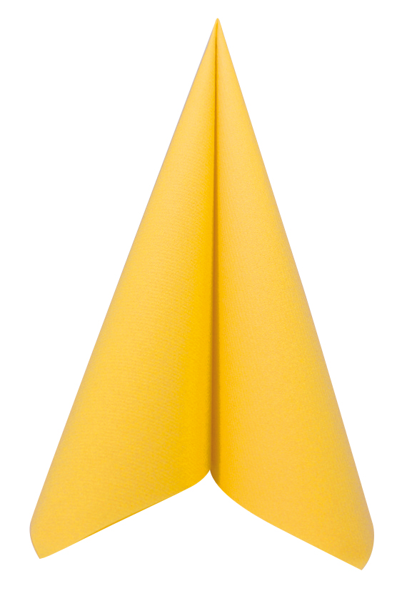 Serviette intissé 40x40cm Jaune