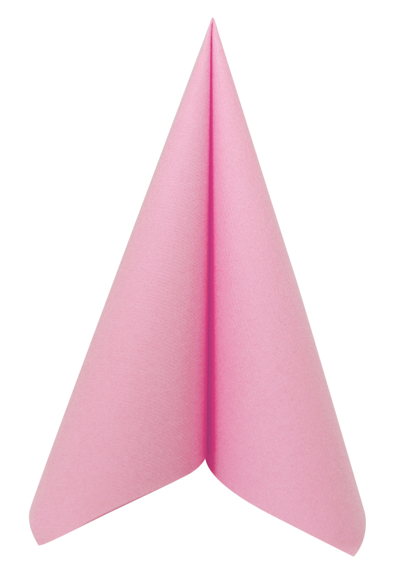 Serviette intissé 40x40cm Rose