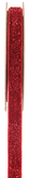 Ruban velours pailleté rouge