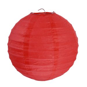 Lanterne 20cm Rouge x2