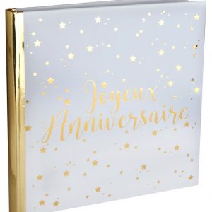 Livre d'or "Joyeux Anniversaire" Or
