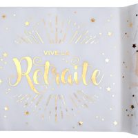 Chemin de table " Vive la retraite"