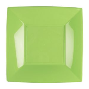 Assiette 23x23cm Vert
