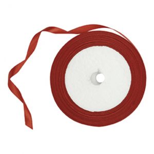 Ruban satin 6mm Rouge