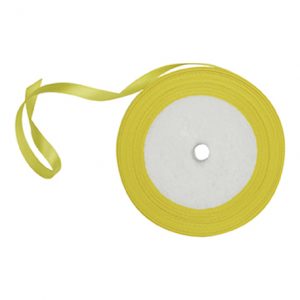 Ruban satin 6mm Jaune