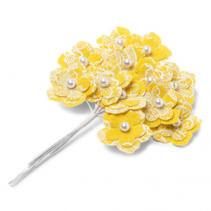 Fleurs Gypsy x12 Jaune