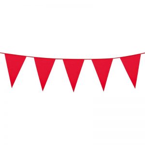 Guirlande fanion rouge