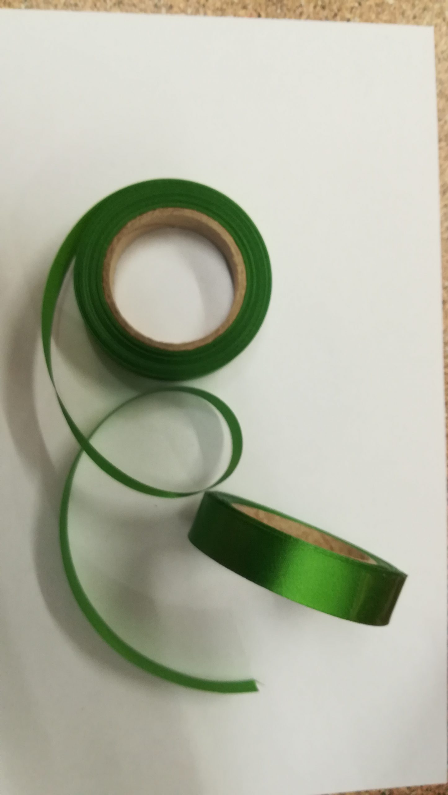 Ruban acetate 15mm Vert