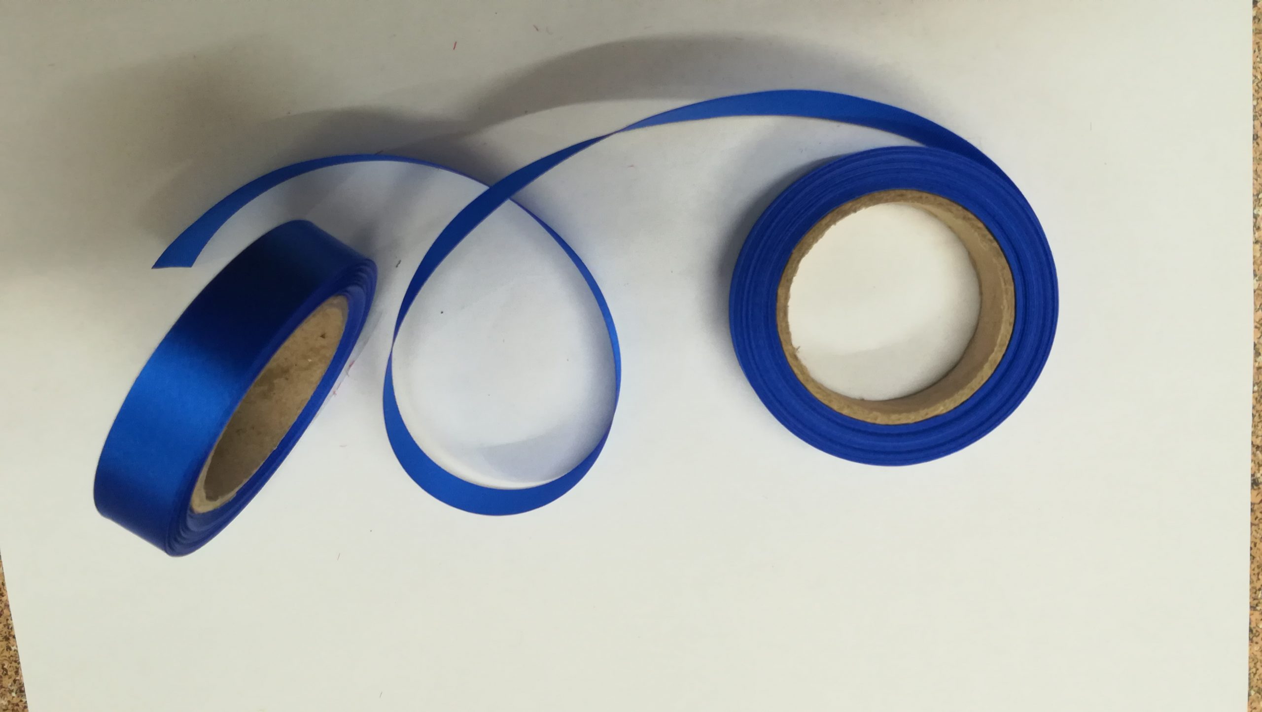 Ruban acetate 15mm Bleu