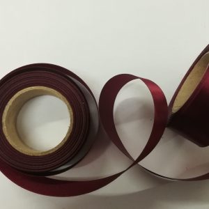 Ruban acetate 25mm Bordeaux