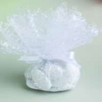 Tulle fibre 24cm blanc
