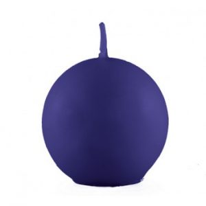Bougie boule bleu 6cm