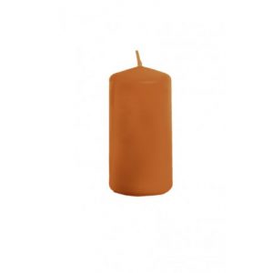 Bougie cylindre orange 4x6cm