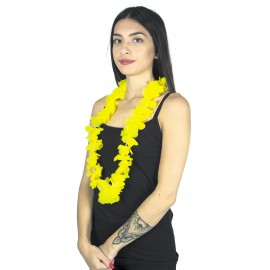 Collier hawaïen jaune