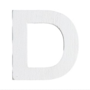 Lettre en bois 5cm D