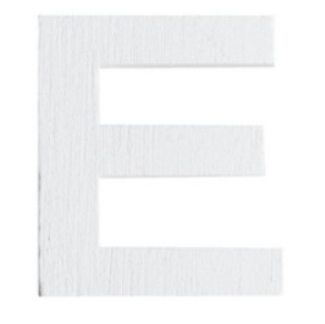 Lettre en bois 5cm E
