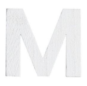 Lettre en bois 5cm M