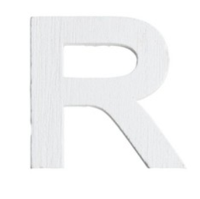 Lettre en bois 5cm R