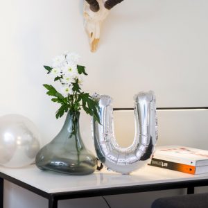 Ballon lettre alu 36cm U