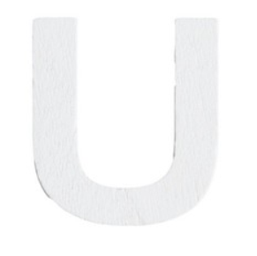 Lettre en bois 5cm U