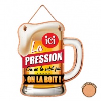 Plaque décorative "La pression"