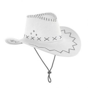 chapeau cow-boy blanc