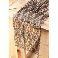 3 Chemins de table dentelles noir