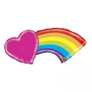 Ballon aluminium arc en ciel