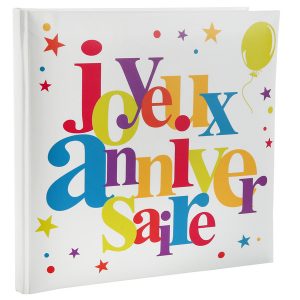 Livre d'or Joyeux Anniversaire multicolore