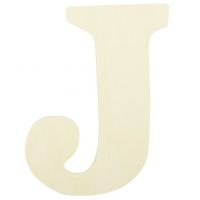 Lettre bois "J" à décorer en bois 12cm