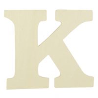 Lettre bois "K" à décorer en bois 12cm