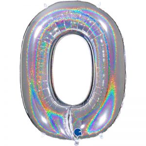 ballon chiffre alu glitter