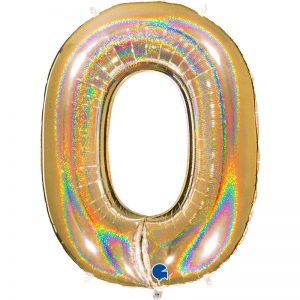 ballon chiffre alu glitter