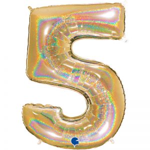 ballon chiffre alu glitter