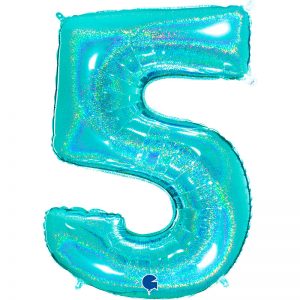 ballon chiffre alu glitter