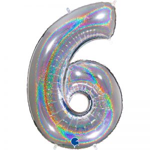 ballon chiffre alu glitter
