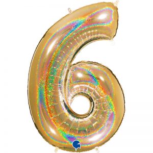 ballon chiffre alu glitter
