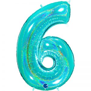 ballon chiffre alu glitter