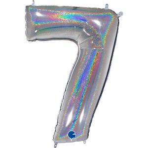 ballon chiffre alu glitter