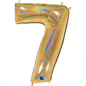 ballon chiffre alu glitter