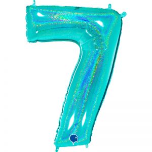 ballon chiffre alu glitter