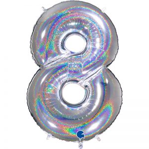 ballon chiffre alu glitter