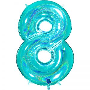 ballon chiffre alu glitter
