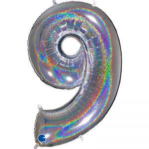 ballon chiffre alu glitter