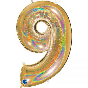 ballon chiffre alu glitter