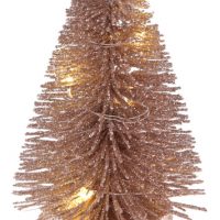 Sapin lumineux 10cm Rose