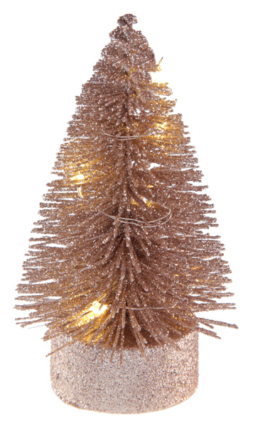 Sapin lumineux 10cm Rose