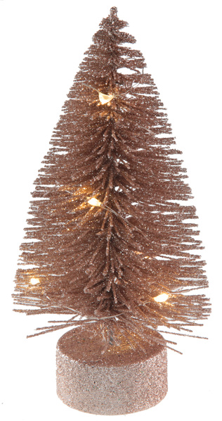Sapin lumineux 12cm Rose